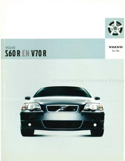 2004 VOLVO S60 R / V70 R BROCHURE NEDERLANDS, Boeken, Auto's | Folders en Tijdschriften, Volvo