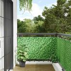 vidaXL Balkonscherm plantpatroon 600x120 cm PVC groen, Verzenden, Nieuw, Kunststof, Minder dan 1 meter