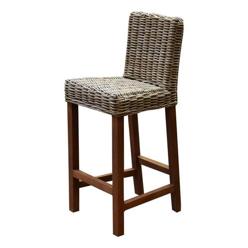 Rita barstoel naturel rotan, Tuin en Terras, Tuinstoelen, Nieuw, Ophalen of Verzenden