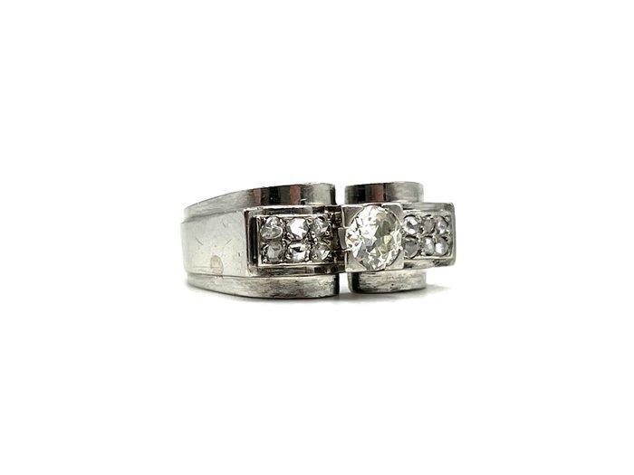 Ring Platina - 0.50ct. tw. Diamant (Natuurlijk) - Diamant, Sieraden, Tassen en Uiterlijk, Ringen
