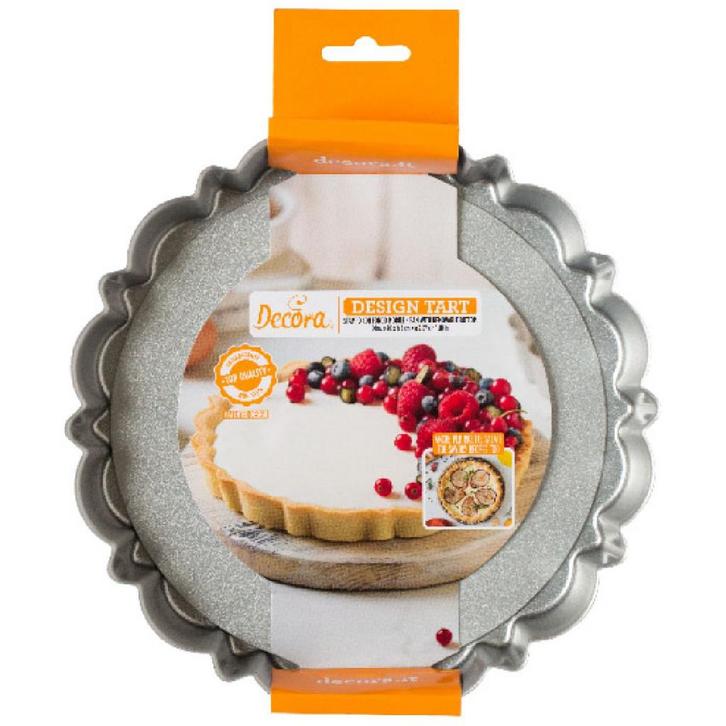 Vlaai/Quichepan Rond Design Line Ø20x3cm, Hobby en Vrije tijd, Taarten en Cupcakes maken, Nieuw, Verzenden