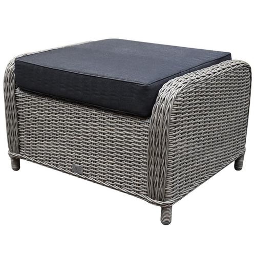 Toscane Bilboa voetenbank 60x74xH47 cm grijs, Tuin en Terras, Tuinmeubel-accessoires, Nieuw, Ophalen of Verzenden