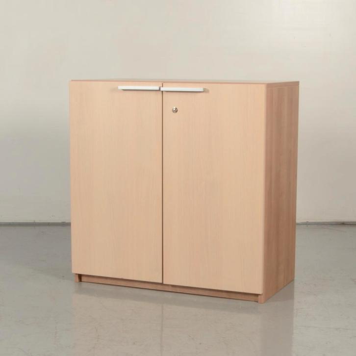 Klapdeurkast Officenow - Kersen Havanna - Licht Eiken - 81 x, Huis en Inrichting, Kasten | Roldeurkasten en Archiefkasten, Ophalen of Verzenden