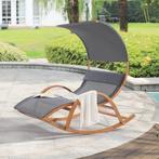 [en.casa] Ligbed schommelstoel Kasos 181x135x190 cm, Tuin en Terras, Verzenden, Nieuw