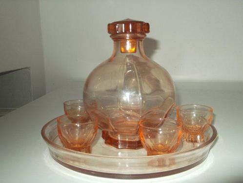 Drankservies (7) - Classico - Glas - Retro rozenhouder, Antiek en Kunst, Antiek | Keukenbenodigdheden