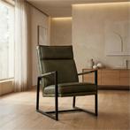 Leren fauteuil Square, Huis en Inrichting, Fauteuils, Nieuw, Ophalen of Verzenden, 50 tot 75 cm, Industrieel, Modern