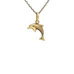 Gouden vintage dolfijn hanger 14 krt, Ophalen of Verzenden, Nieuw