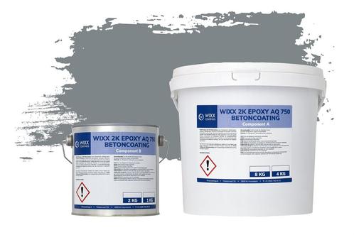 Wixx 2K Epoxy AQ 750 Betoncoating RAL 7046 | Telegrijs 2, Doe-het-zelf en Verbouw, Verf, Beits en Lak, Verf, Grijs, Nieuw, Verzenden