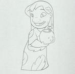 Walt Disney - Originele animatie tekening van Lilo - Lilo &, Nieuw