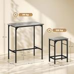 TRUUSK Bartafel Set met Barstoelen - Eettafel met 2 Stoelen, Verzenden, Nieuw