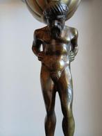 Beeldje - Atlas - Brons, Antiek en Kunst