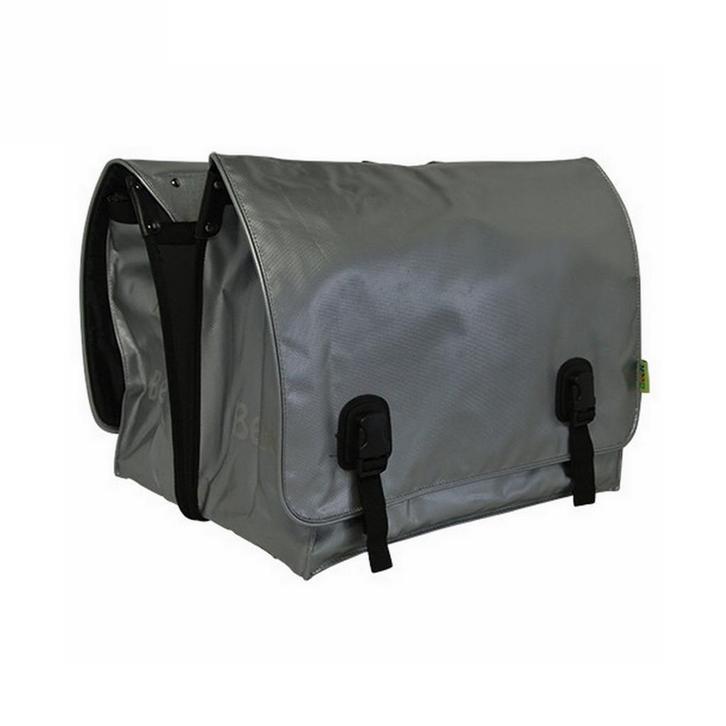 Beck Dubbele Fietstas Big Zilver, Fietsen en Brommers, Fietsaccessoires | Fietstassen, Nieuw, Verzenden