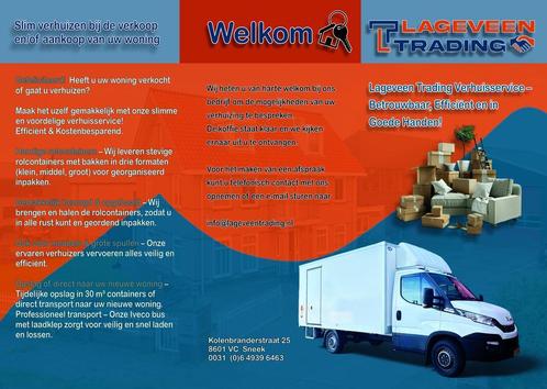 Verhuisservice met rolcontainers - Friesland -  Opslag Sneek, Diensten en Vakmensen, Verhuizers en Opslag, Bedrijfsverhuizingen