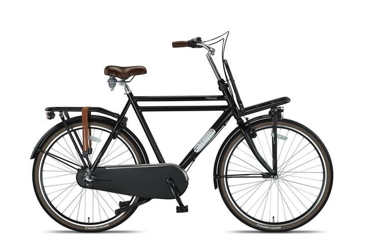 Transportfiets 28 Inch Heren Altec Vintage Mat Zwart 3 Speed, Fietsen en Brommers, Fietsen | Heren | Herenfietsen, Nieuw, Ophalen of Verzenden