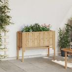 vidaXL Verhoogde plantenbak Bruin 90 x 35 x 70 cm Bamboe, Tuin en Terras, Bloembakken en Plantenbakken, Verzenden, Nieuw, Hout