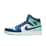 -9% Nike  Nike Air jordan 1 mid blue mint  maat 46, Kleding | Heren, Schoenen, Verzenden, Nieuw, Blauw