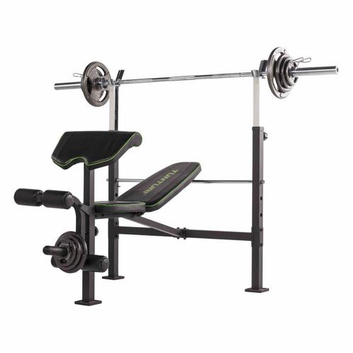 Tunturi WB60 Weight Bench, Sport en Fitness, Fitnessapparatuur, Overige typen, Nieuw, Metaal, Armen, Benen, Borst, Buik, Rug, Ophalen