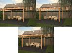 Pergola douglas inclusief harmonicadoek 324cmx324cm