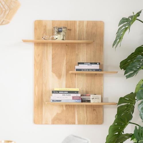 *WOONWINKEL* By-Boo Seco Wandrek Naturel Acacia Hout, Huis en Inrichting, Kasten | Overige, Nieuw, Verzenden
