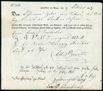 Thurn und Taxis 1813 - 13 februari 1813 Fuhrmannsbrief van, Gestempeld