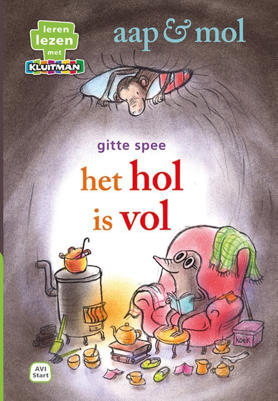 aap & mol het hol is vol / Leren lezen met Kluitman, Boeken, Kinderboeken | Jeugd | onder 10 jaar, Zo goed als nieuw, Verzenden