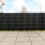 vidaXL Balkonschermen 10 st 255x19 cm poly rattan zwart, Verzenden, Nieuw, Kunststof, Minder dan 1 meter