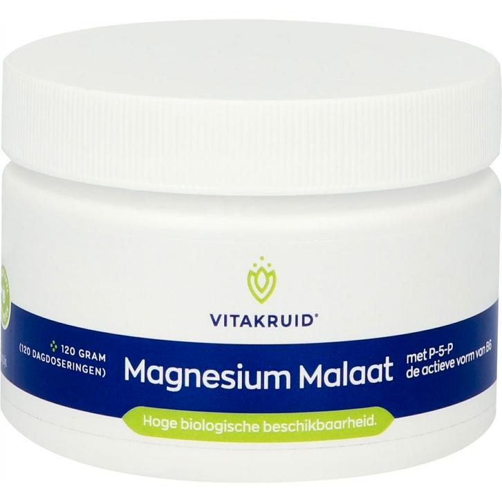 VitaKruid Magnesium Malaat - 120 Gram, Sport en Fitness, Gezondheidsproducten en Wellness, Verzenden