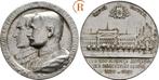 Verzilverte brons medaille 500 Jahre Uni Leipzig 1909 Sac..., Postzegels en Munten, Penningen en Medailles, Verzenden