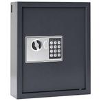vidaXL Digitale kluis met slot Grijs 30 x 10 x 36.5 cm Staal, Huis en Inrichting, Verzenden, Nieuw