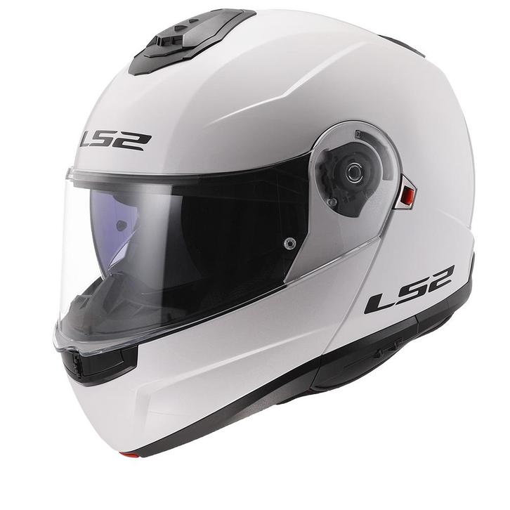LS2 FF908 Strobe II Gloss Wit 06 Systeemhelm, Motoren, Kleding | Motorhelmen, XXL, Nieuw met kaartje, Overige merken, Systeemhelm