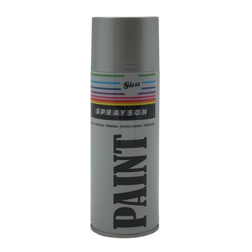 Sprayson Zilveren spuitlak - sneldrogend - hoge dekking -..., Fietsen en Brommers, Fietsonderdelen, Nieuw, Ophalen of Verzenden