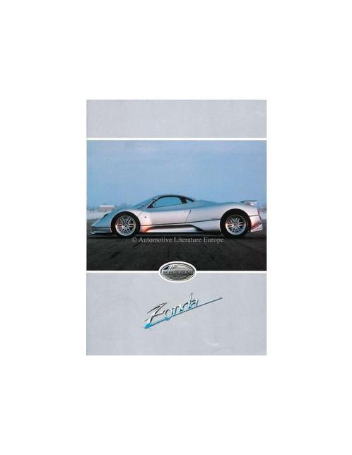 1999 PAGANI ZONDA C12 BROCHURE, Boeken, Auto's | Folders en Tijdschriften