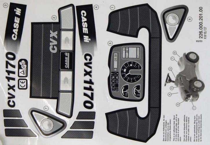 Stickervel Minitrac Case (Rolly Toys Sticker set), Kinderen en Baby's, Speelgoed | Buiten | Voertuigen en Loopfietsen, Trapvoertuig