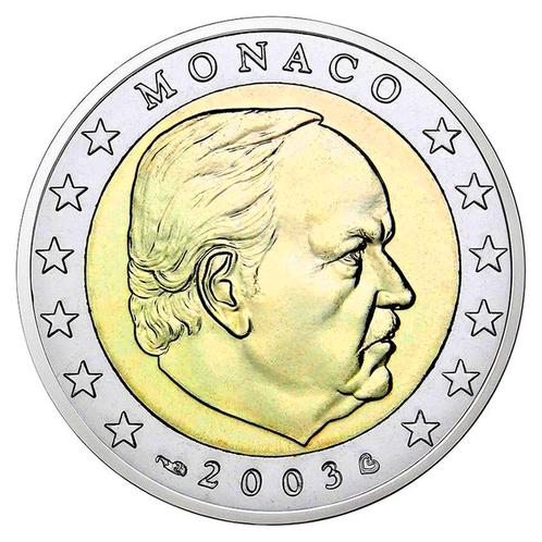 Monaco 2 Euro 2003 UNC, Postzegels en Munten, Munten | Europa | Euromunten, Verzenden