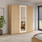 Kledingkast Verdal – 3-Deurs incl. Spiegel, Huis en Inrichting, Kasten | Kledingkasten, Verzenden, Nieuw