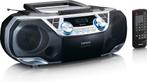Draagbare radio - Boombox - CD Speler - Zilver - Lenco - SCD, Verzenden, Zo goed als nieuw
