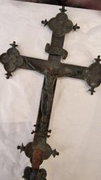 sculptuur, Croce processionale - 19° secolo - 57 cm - Brons