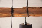 Design hanglamp LEVELS 115cm drijfhout zwartgrijs met 5, Huis en Inrichting, Ophalen of Verzenden, Nieuw