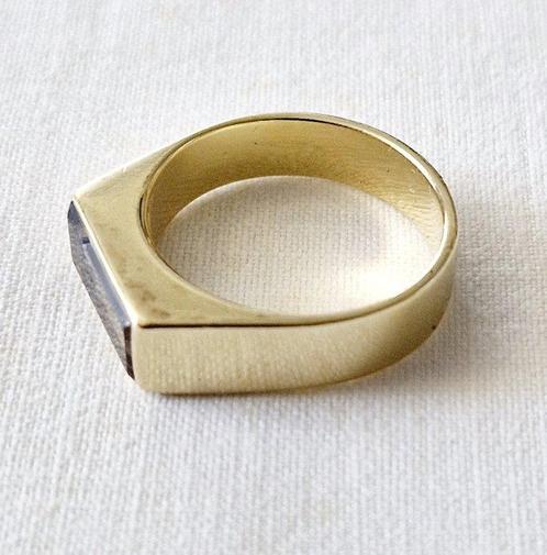 Ring - 14 karaat Geel goud, Sieraden, Tassen en Uiterlijk, Ringen