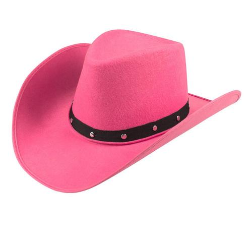 Cowboy Hoed Wichita Knalroze, Kleding | Dames, Carnavalskleding en Feestkleding, Nieuw, Ophalen of Verzenden
