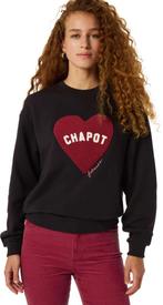 -10% Fabienne Chapot  Fabienne Chapot Terry sport heart swea, Verzenden, Nieuw, Zwart