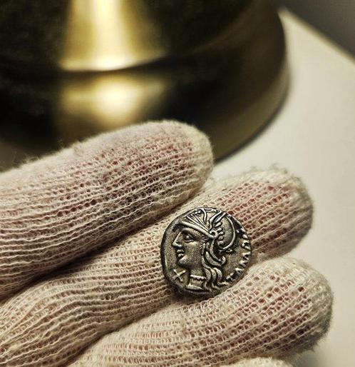 Romeinse Republiek. Marcus Baebius Tampilus, 137 BC., Postzegels en Munten, Munten | Europa | Niet-Euromunten