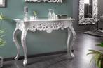 Elegante console VENICE 110 cm zilveren barok design, Ophalen of Verzenden, Nieuw