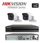 Hikvision set 2 Megapixel Full HD Bullet Camera&#39;s + 1TB, Ophalen of Verzenden, Nieuw, Buitencamera