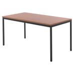 -17% - Bureau Tafel - Zwart met Noten topblad, Verzenden, Nieuw, Bureau