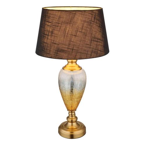 Tafellamp LEILA Messing E27 Metaal ø38.0cm H:66.0cm, Huis en Inrichting, Lampen | Tafellampen, Nieuw, Metaal, Ophalen of Verzenden
