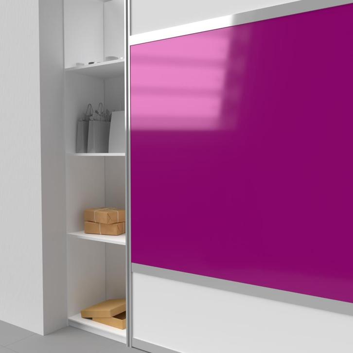 Lacobel fuchsia 6 mm (onafgewerkt), Doe-het-zelf en Verbouw, Glas en Ramen, Nieuw, Ophalen of Verzenden