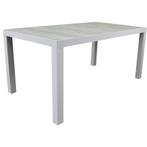 Showroommodel Fresno dining tuintafel 160x90xH74 cm wit, Tuin en Terras, Ophalen of Verzenden, Nieuw