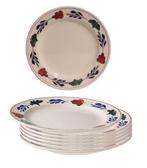 Boerenbont plat Lunchbord 24cm set van 4 stuks (Huishouden), Huis en Inrichting, Keuken | Servies, Verzenden, Nieuw