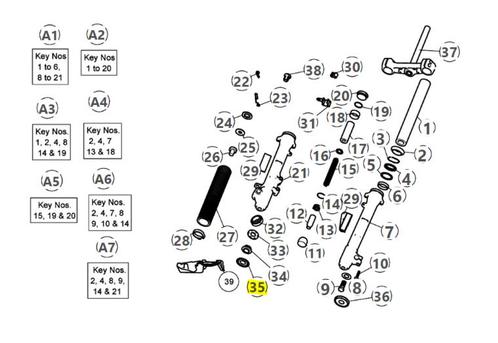 Royal Enfield DUST SEAL-STEERING ASSY - 587882C Himalayan..., Motoren, Onderdelen | Ducati, Nieuw, Verzenden